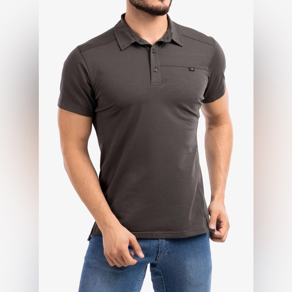 Arc’teryx | Men’s Captive Short Sleeve Polo in Gray Size G L Large